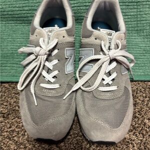 New Balance Light Gray Athletic Shoes